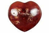 Polished Carnelian Agate Hearts - 1.25 to 1.5" Size - Photo 4